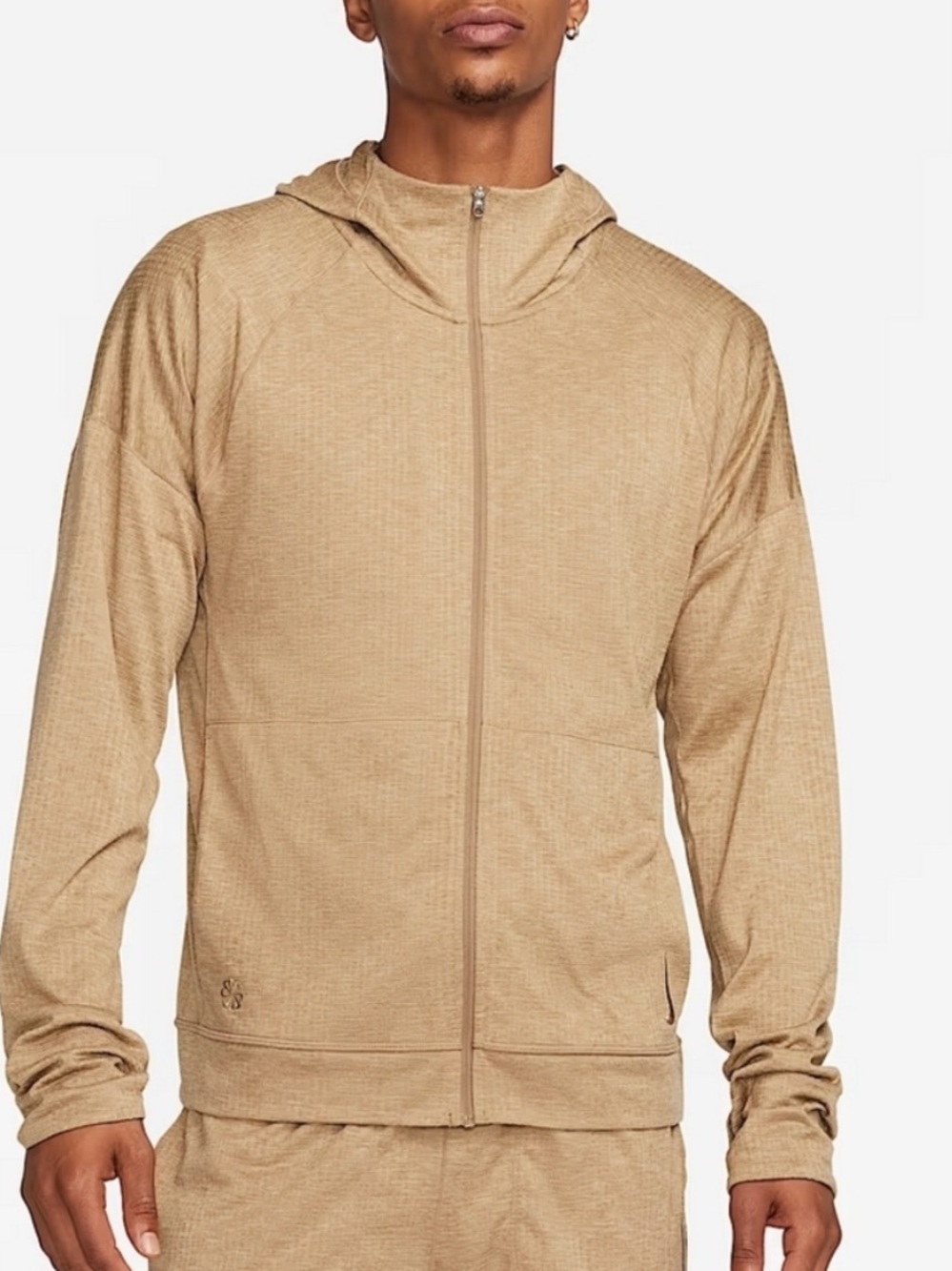 Nike Yoga Dri-FIT Two-Piece Loungewear Set Hoodie and Joggers – Sandalwood/Tan